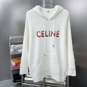 CELINE knitted pullover hooded sweater